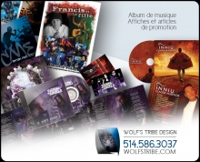 Conception de pochette d'album Wolf's Tribe Design. Repentigny