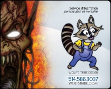 Illustration Wolf's Tribe Design. Repentigny