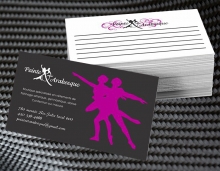 Modèle de carte d'affaires d'une école de danse à Boucherville Modèle de carte d'affaires d'une école de danse à Boucherville