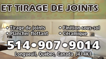 Entête de tireur de joints et finition de sous-sol à Longueuil, St-Hubert, Brossard et toute la rive-sud